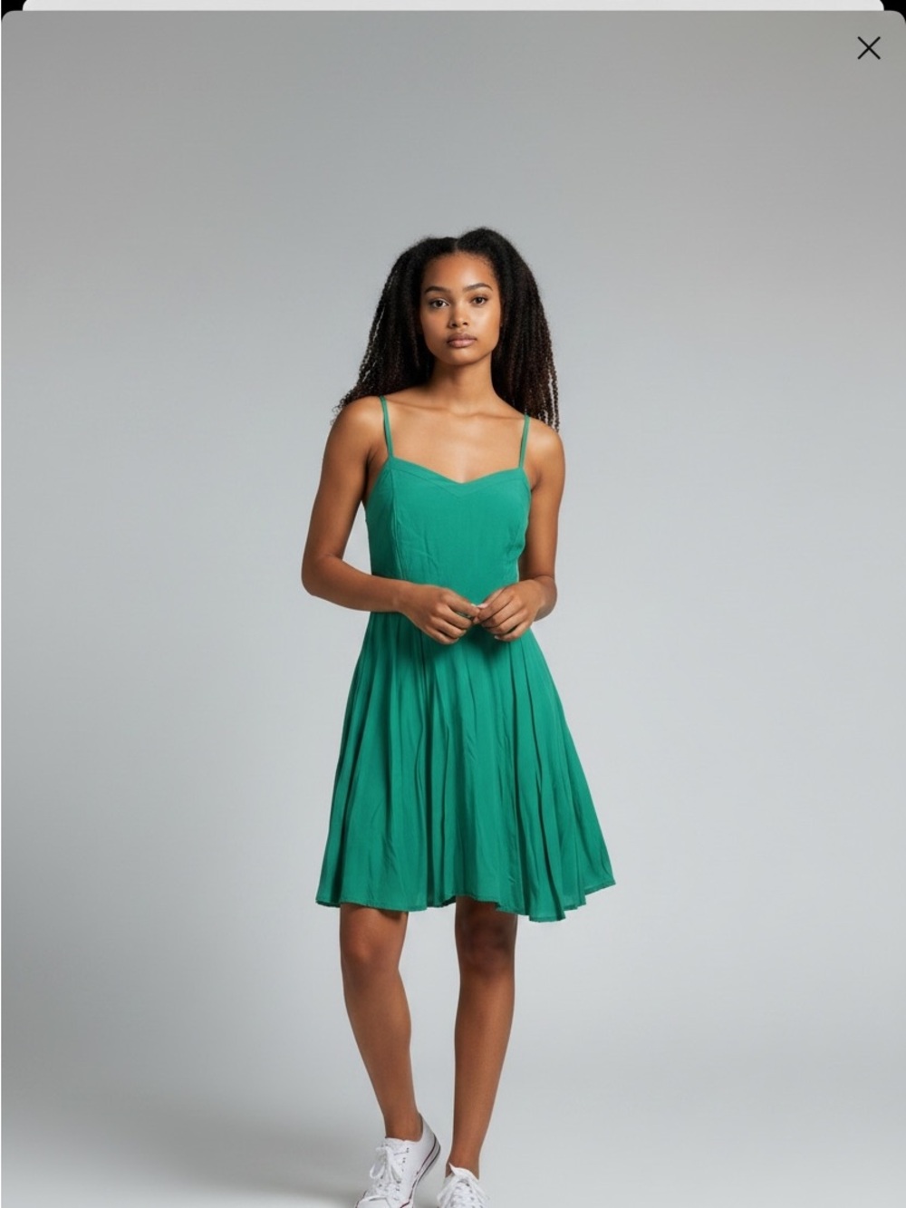 Old Navy Emerald Green Cami Fit & Flare Dress